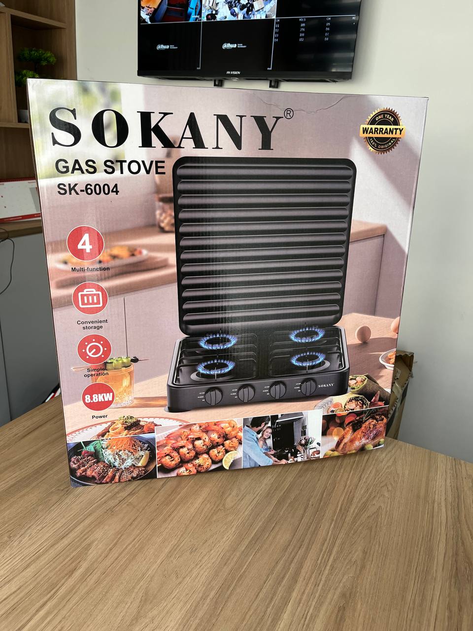 Estufa Sokany 4 Puestos Portatil